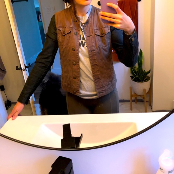 Army green and black jacket - Picture 2 of 4